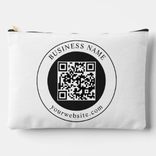 QR-Code mit editierbarem Firmennamen Zubehörtasche