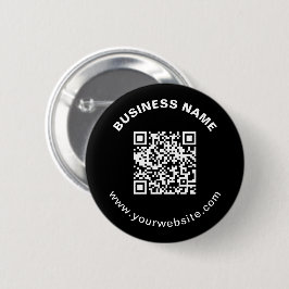 QR-Code mit Firmenname Fett Kreistext Button