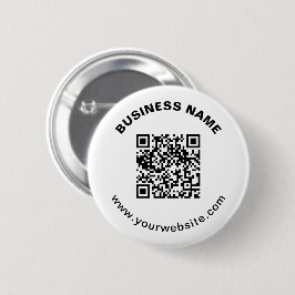 QR-Code mit Firmenname Fett Kreistext Button