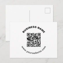 QR-Code mit Firmenname Fett Kreistext