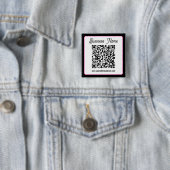 QR-Code mit kursorischer Handschrift Button (Beispiel)