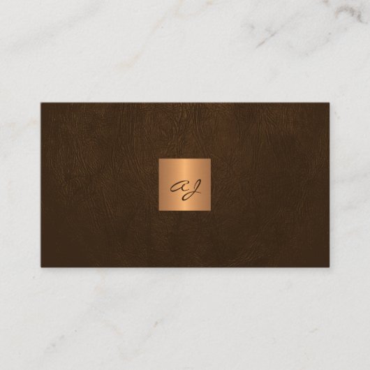 QR-Code mit Monogramm einzigartig modern Visitenkarte (Vorderseite)