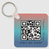 QR-Code Mit Monogramm Schlüsselanhänger (Vorderseite)