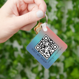 QR-Code Mit Monogramm  Schlüsselanhänger