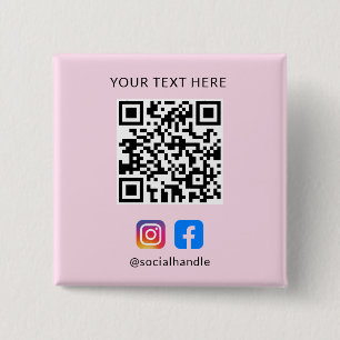 QR-Code mit Social Media-Icons Benutzerdefiniert r Button