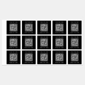 QR-Code mit Text-Black-Business Etiketten (Blatt)