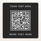 QR-Code mit Text-Black-Business Etiketten