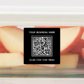 QR-Code mit "Text Business Scan" für Menü Etiketten (Befestigt)