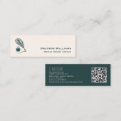 QR-Code Mobile Notar Business Card Mini Visitenkarte (Vorne/Hinten)