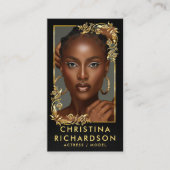 QR Code Models Tänzer Schauspielerin Fotograf Foto Visitenkarte (Vorderseite)