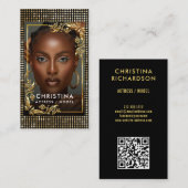 QR Code Models Tänzer Schauspielerin Fotograf Foto Visitenkarte (Vorne/Hinten)