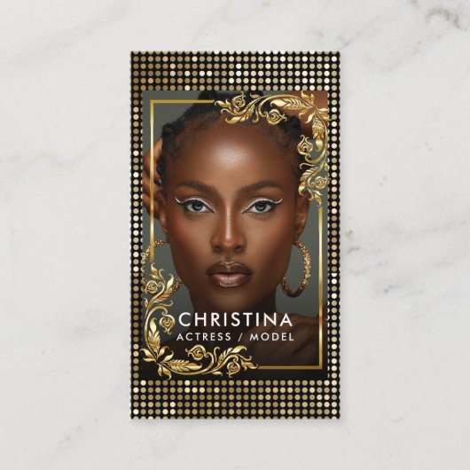 QR Code Models Tänzer Schauspielerin Fotograf Foto Visitenkarte (Vorderseite)