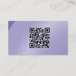 Qr Code Moderate Lilac Moderne Neat Shaded Visitenkarte