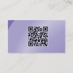 Qr Code Moderate Lilac Moderne Neat Shaded Visitenkarte
