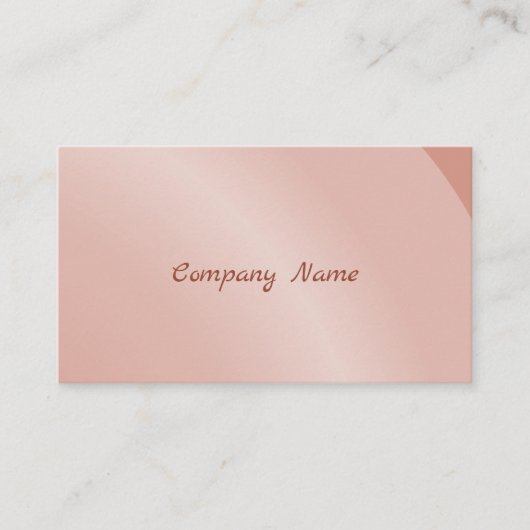 Qr Code Moderater Lachs Moderner Neat Schattierter Visitenkarte (Vorderseite)