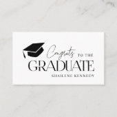 QR Code Modern Abschluss Uni Fund Scan Card Visitenkarte (Vorderseite)