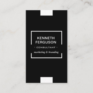 QR-Code Modern Business Schwarz-weiß Business Busi Visitenkarte