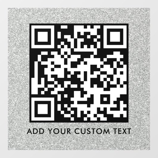 QR-Code | Modern Einfach Stylisch Scannbar Fensteraufkleber (Blatt)