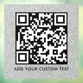 QR-Code | Modern Einfach Stylisch Scannbar Fensteraufkleber (Blatt 3)