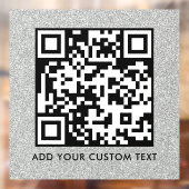 QR-Code | Modern Einfach Stylisch Scannbar Fensteraufkleber (Blatt 2)