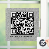 QR-Code | Modern Einfach Stylisch Scannbar Fensteraufkleber (Zuhause)