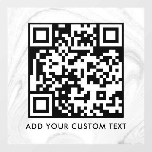 QR-Code | Modern Einfach Stylisch Scannbar Fensteraufkleber (Blatt)