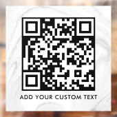 QR-Code | Modern Einfach Stylisch Scannbar Fensteraufkleber (Blatt 2)