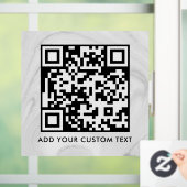 QR-Code | Modern Einfach Stylisch Scannbar Fensteraufkleber (Zuhause)