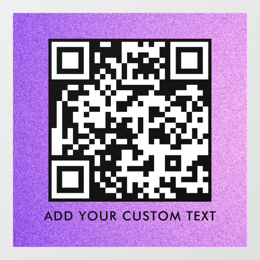 QR-Code | Modern Einfach Stylisch Scannbar Fensteraufkleber (Blatt)
