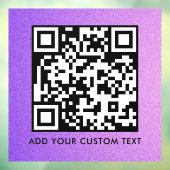 QR-Code | Modern Einfach Stylisch Scannbar Fensteraufkleber (Blatt 3)