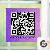 QR-Code | Modern Einfach Stylisch Scannbar Fensteraufkleber (Zuhause)
