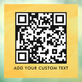 QR-Code | Modern Einfach Stylisch Scannbar  Fensteraufkleber (Blatt 3)