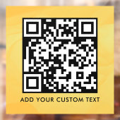 QR-Code | Modern Einfach Stylisch Scannbar  Fensteraufkleber (Blatt 2)