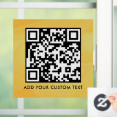 QR-Code | Modern Einfach Stylisch Scannbar  Fensteraufkleber (Zuhause)