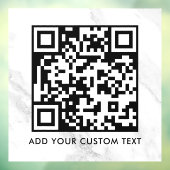 QR-Code | Modern Einfach Stylisch Scannbar Fensteraufkleber (Blatt 3)