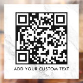 QR-Code | Modern Einfach Stylisch Scannbar Fensteraufkleber (Blatt 2)