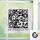 QR-Code | Modern Einfach Stylisch Scannbar Fensteraufkleber (Zuhause)
