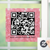 QR-Code | Modern Einfach Stylisch Scannbar Fensteraufkleber (Zuhause)