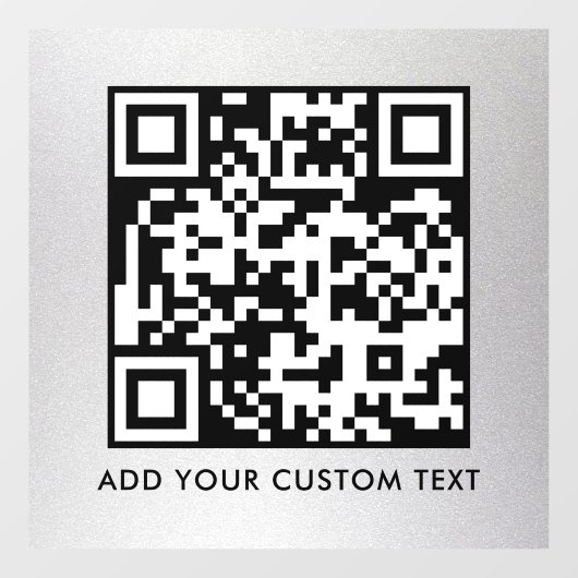 QR-Code | Modern Einfach Stylisch Scannbar  Fensteraufkleber (Blatt)