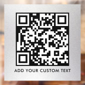 QR-Code | Modern Einfach Stylisch Scannbar  Fensteraufkleber (Blatt 2)