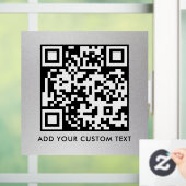 QR-Code | Modern Einfach Stylisch Scannbar  Fensteraufkleber (Zuhause)
