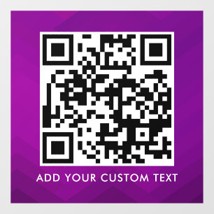 QR-Code Modern Einfach Stylisch Scannbar Fensteraufkleber