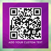QR-Code | Modern Einfach Stylisch Scannbar Fensteraufkleber (Blatt 3)