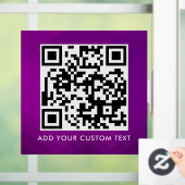 QR-Code | Modern Einfach Stylisch Scannbar Fensteraufkleber (Zuhause)