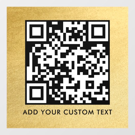 QR-Code | Modern Einfach Stylisch Scannbar Fensteraufkleber (Blatt)
