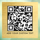 QR-Code | Modern Einfach Stylisch Scannbar Fensteraufkleber (Blatt 3)