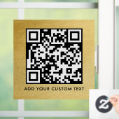 QR-Code | Modern Einfach Stylisch Scannbar Fensteraufkleber (Zuhause)