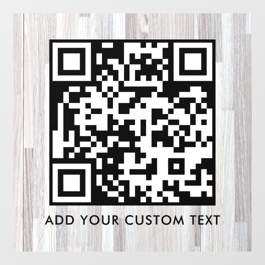 QR-Code | Modern Einfach Stylisch Scannbar Fensteraufkleber (Blatt)