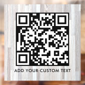QR-Code | Modern Einfach Stylisch Scannbar Fensteraufkleber (Blatt 2)