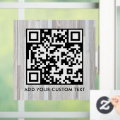 QR-Code | Modern Einfach Stylisch Scannbar Fensteraufkleber (Zuhause)